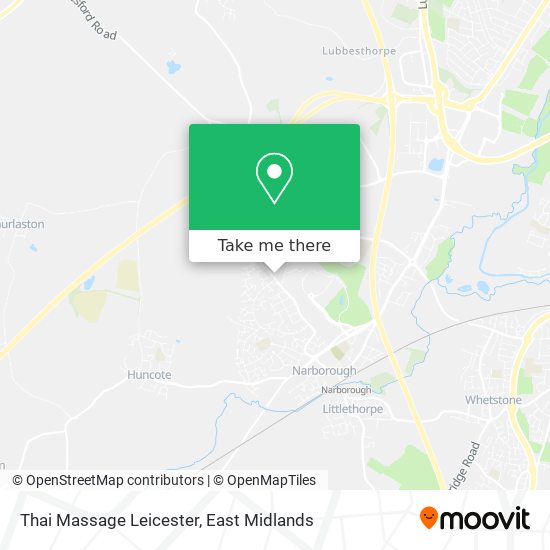 Thai Massage Leicester map