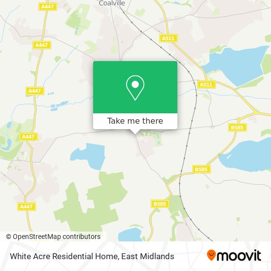 White Acre Residential Home map