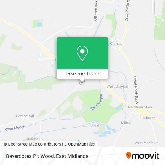 Bevercotes Pit Wood map