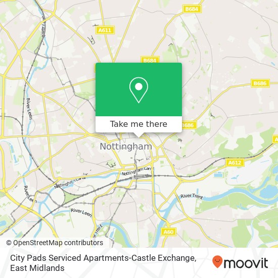 City Pads Serviced Apartments-Castle Exchange map