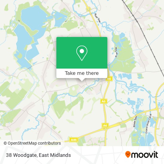 38 Woodgate map