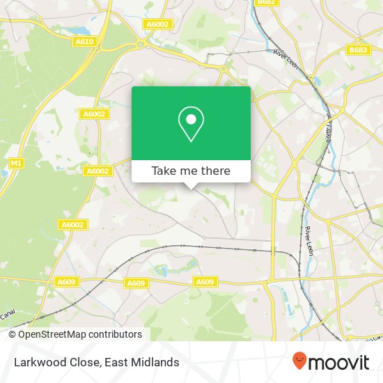 Larkwood Close map
