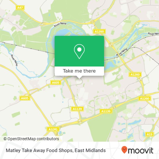 Matley Take Away Food Shops map