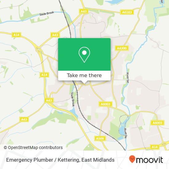 Emergency Plumber / Kettering map