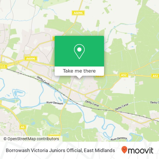 Borrowash Victoria Juniors Official map