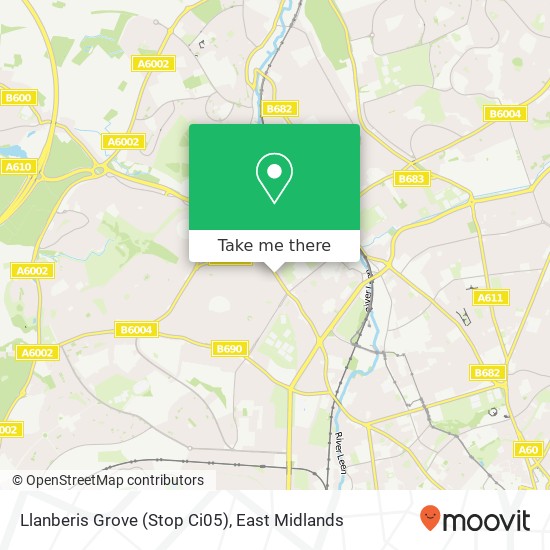 Llanberis Grove (Stop Ci05) map