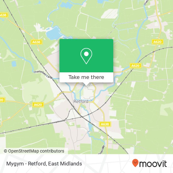 Mygym - Retford map