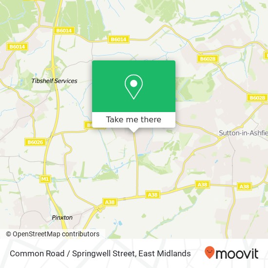 Common Road / Springwell Street map