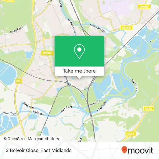 3 Belvoir Close map