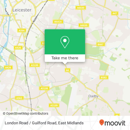 London Road / Guilford Road map