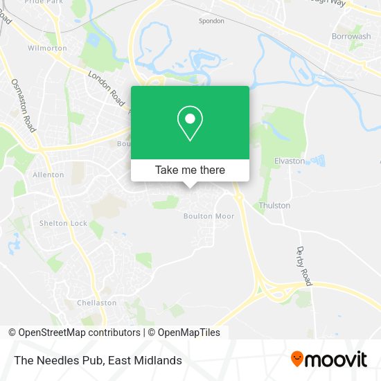 The Needles Pub map