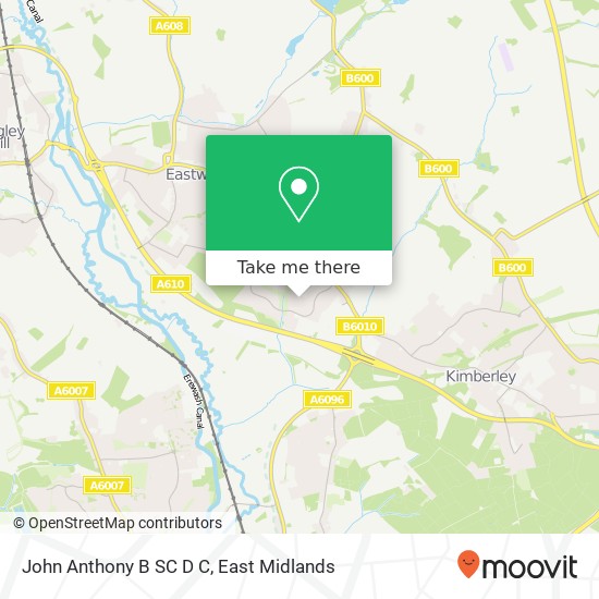 John Anthony B SC D C map