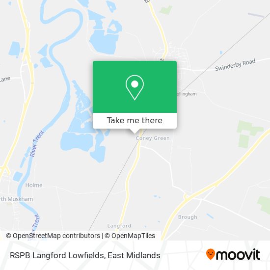 RSPB Langford Lowfields map