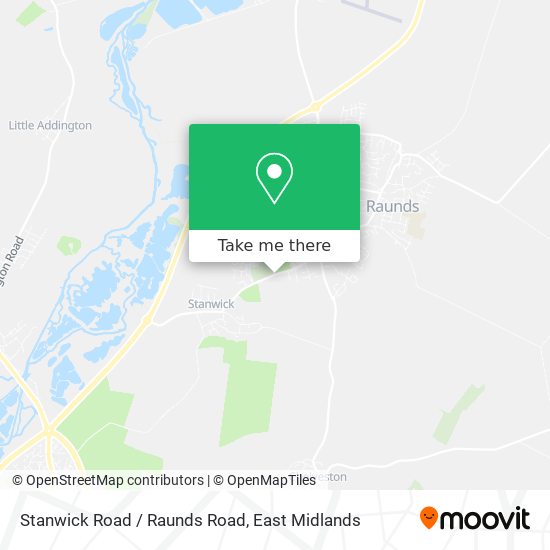 Stanwick Road / Raunds Road map