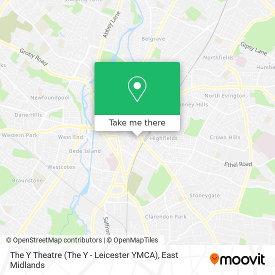 The Y Theatre (The Y - Leicester YMCA) map