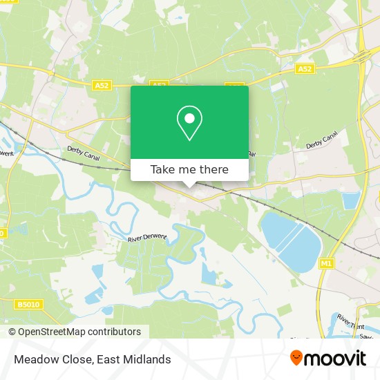 Meadow Close map