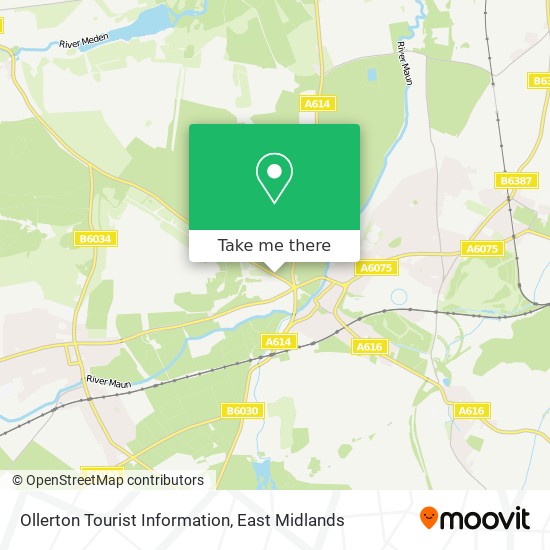Ollerton Tourist Information map