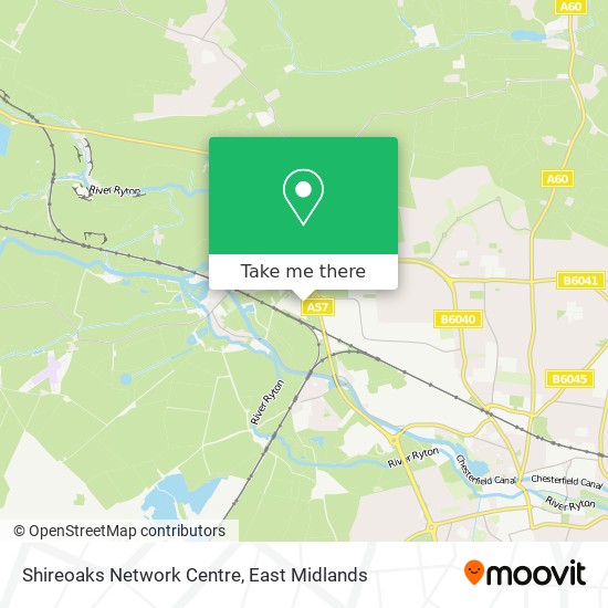 Shireoaks Network Centre map