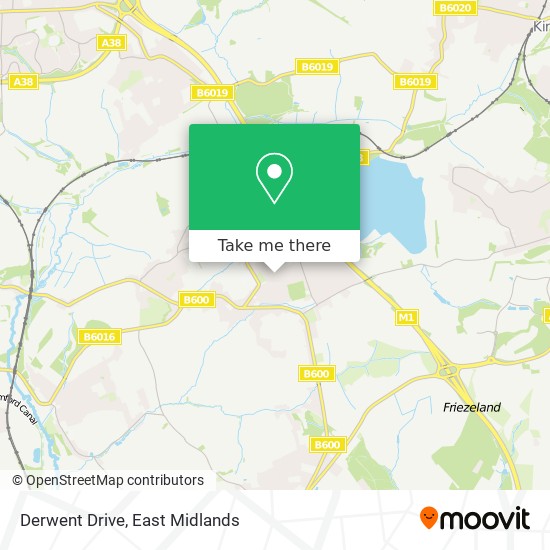 Derwent Drive map