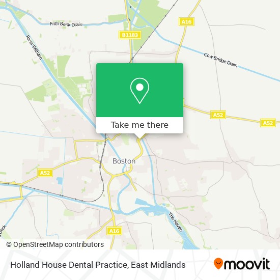 Holland House Dental Practice map