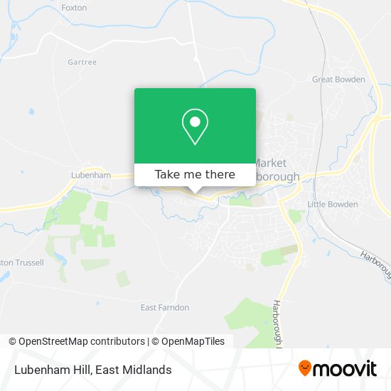 Lubenham Hill map