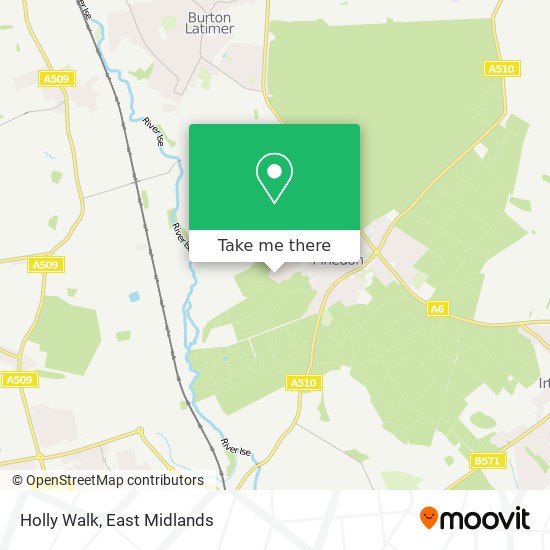 Holly Walk map