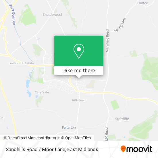 Sandhills Road / Moor Lane map
