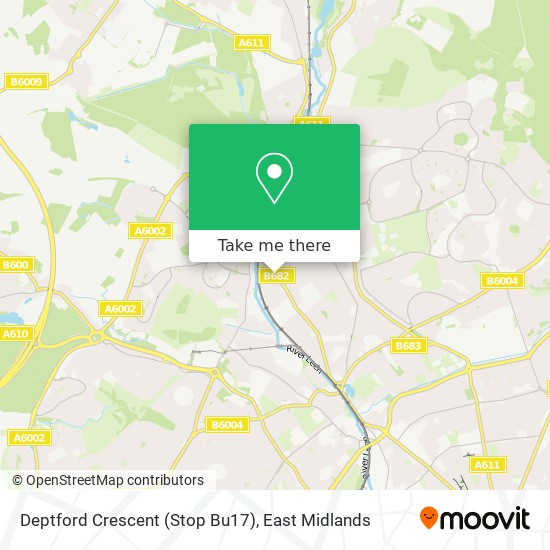 Deptford Crescent (Stop Bu17) map