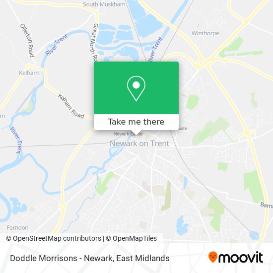 Doddle Morrisons - Newark map