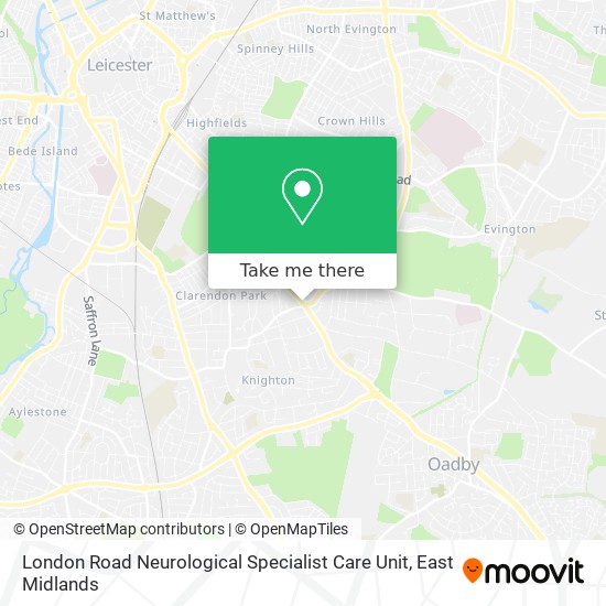 London Road Neurological Specialist Care Unit map