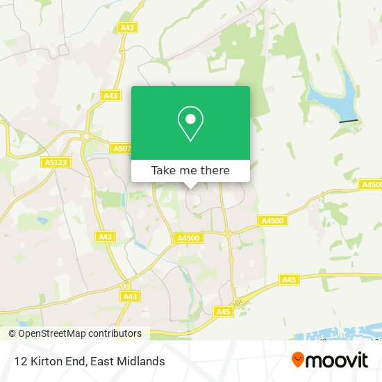 12 Kirton End map