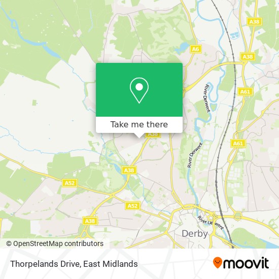 Thorpelands Drive map