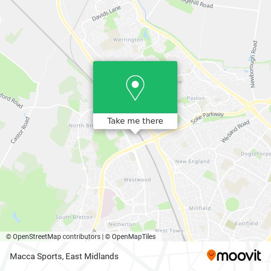 Macca Sports map