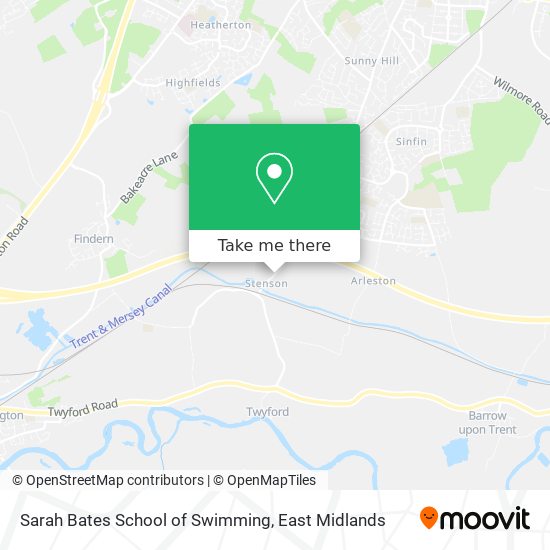 Sarah Bates School of Swimming map
