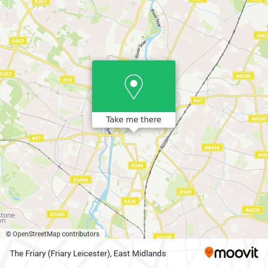 The Friary (Friary Leicester) map