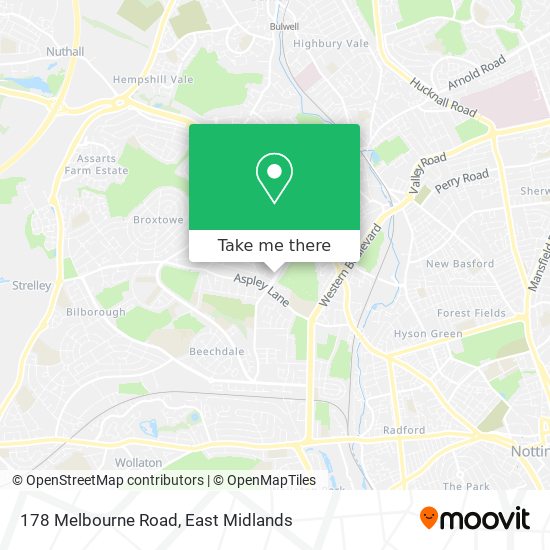 178 Melbourne Road map