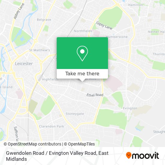 Gwendolen Road / Evington Valley Road map