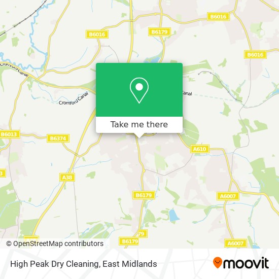 High Peak Dry Cleaning map