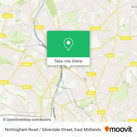 Nottingham Road / Silverdale Street map