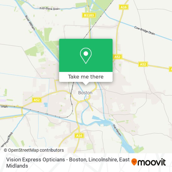 Vision Express Opticians - Boston, Lincolnshire map