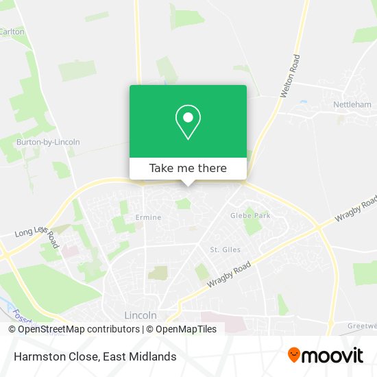 Harmston Close map