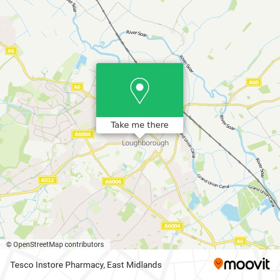 Tesco Instore Pharmacy map