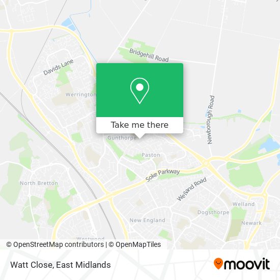 Watt Close map