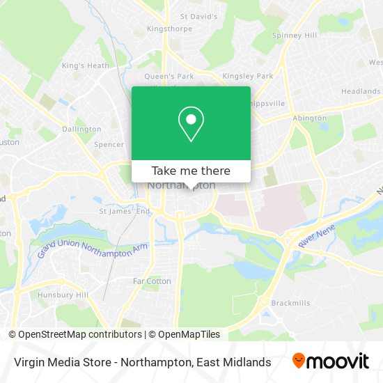 Virgin Media Store - Northampton map