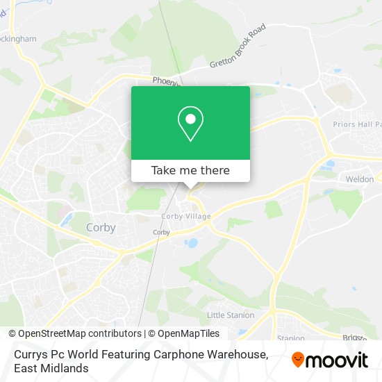 Currys Pc World Featuring Carphone Warehouse map