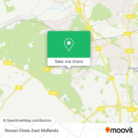 Rowan Close map