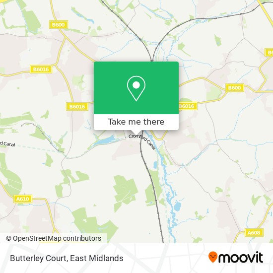 Butterley Court map