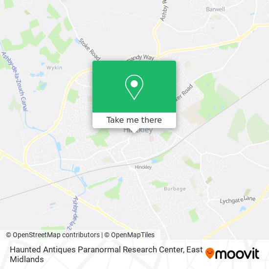 Haunted Antiques Paranormal Research Center map