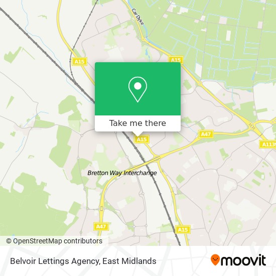 Belvoir Lettings Agency map
