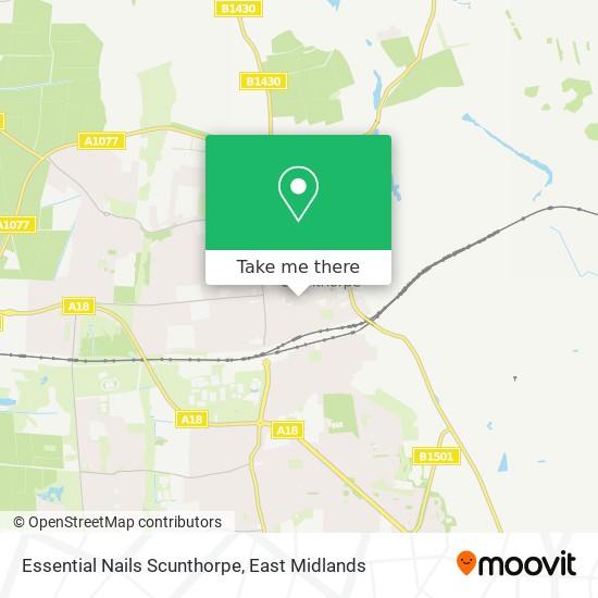 Essential Nails Scunthorpe map